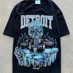 warren lotas x detroit   motorcade  t-shirt , nba shirt, detroit pistons shirt, nba vintage - unisex