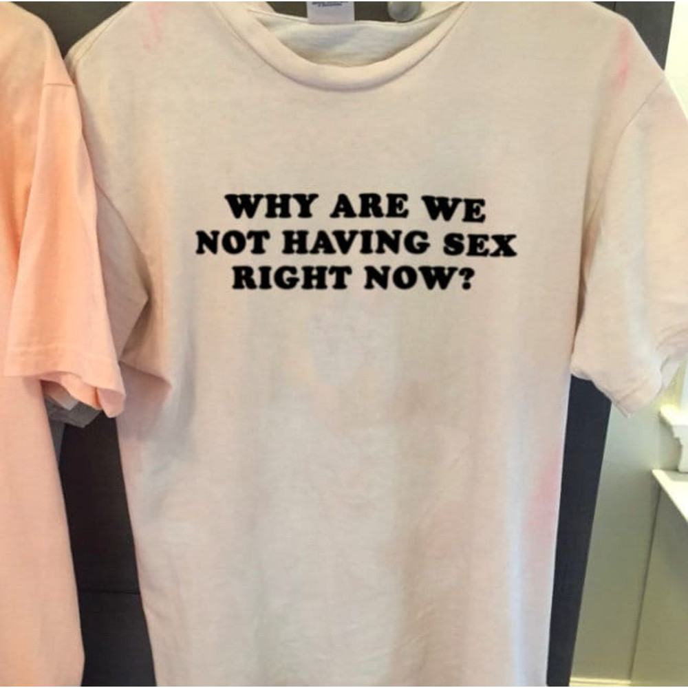 Why Are We Not Having Sex Right Now Oversized T-shirt Aesthetic Shirt Festival Outfit Funny 90s Shirt Tumblr Clothing - UNISEX - 1.jpg