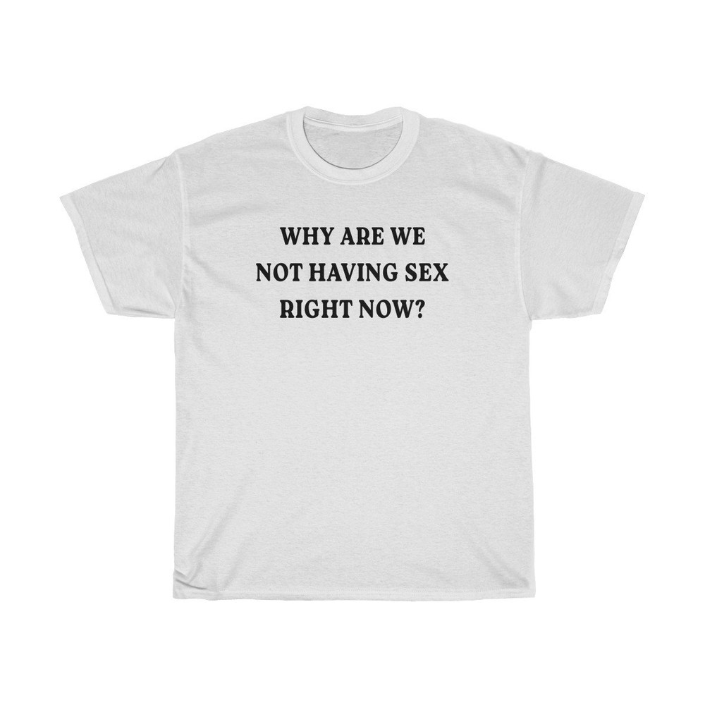 Why Are We Not Having Sex Right Now Oversized T-shirt Aesthetic Shirt Festival Outfit Funny 90s Shirt Tumblr Clothing - UNISEX - 2.jpg