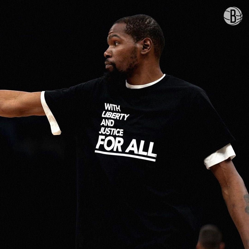 With Liberty And Justice For All NBA T-Shirt - Short sleeve  Long sleeve Unisex - 1.jpg
