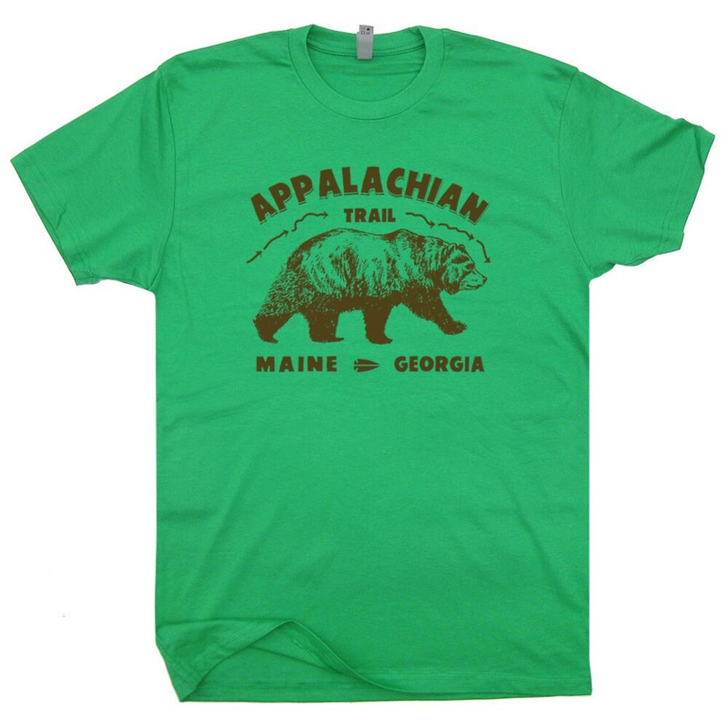 Appalachian Trail T Shirt Vintage Hiking Tee Great Smoky Mountains Smokey Cool Camping The Grizzly Bear Yellowstone National Park Hiker - 2.jpg