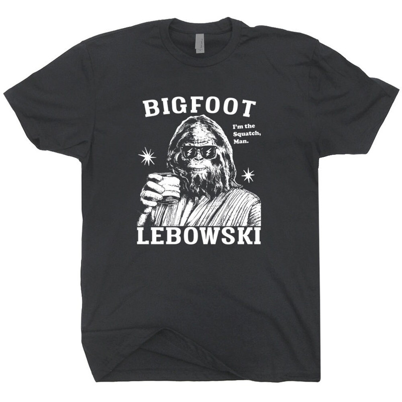Bigfoot Shirt The Big Lebowski T Shirt The Dude Abides Funny Vintage Graphic Tee Sasquatch Yeti Quote For Men Women Kids 90s Cool Movie - 2.jpg
