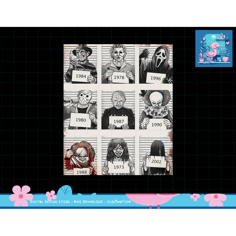Retro Halloween Creepy Legends Killers Mugshots Horror Fan png, sublimation copy.jpg