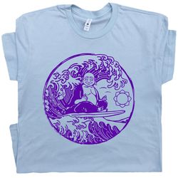 buddha t shirt surfing t shirt buddhist om symbol shirt zen lotus symbol t shirt for women men kids yoga buddhism surfer