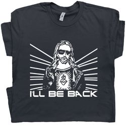 christian t shirt jesus terminator shirt cool not today satan hipster homeboy jesus is my vintage graphic tee ill be bac