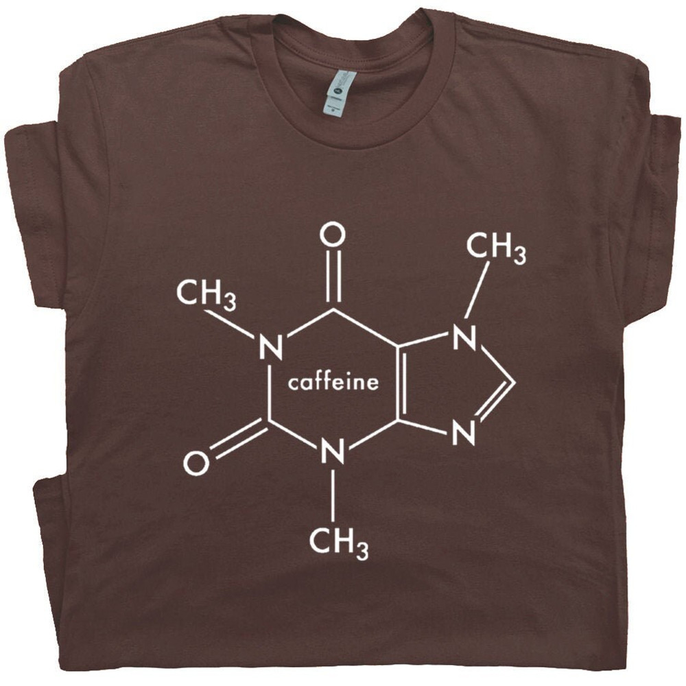 Coffee T Shirt Cool Coffee Graphic Shirt Funny Caffeine Molecule Tee Gift For Coffee Drinker Design Vintage For Mens Womens Novelty Tee - 1.jpg