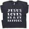 Cool Christian T Shirt Christian Tattoo Graphic Shirt Jesus Shirts Jesus Loves Me and My Tattoos Cool Christian Saying Tee Born Again Christ - 1.jpg