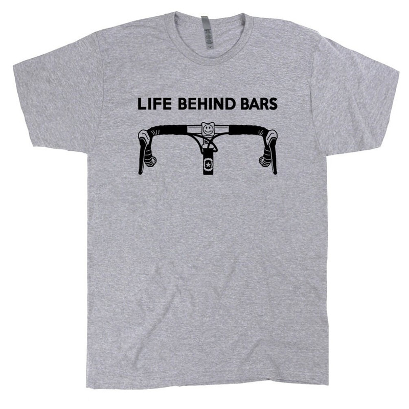 Cool Cycling T Shirt Life Behind Bars Bicycle Tee Retro Biking Shirts Mens Bicycle Shirt Hilarious Witty Humor Cyclist Shirts Gift for Biker - 2.jpg