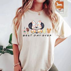 Disney Best Day Ever Snacks Comfort Colors Shirt, Mickey Minnie Shirt, Disneyland Shirt, Disneyworld Shirt, Disney Famil