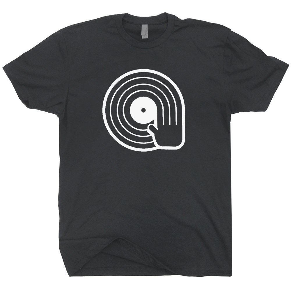 DJ T Shirt Dope DJ Spinning Vinyl Record Funny Retro Graphic Tee Cool Vintage Technics Design 80s Headphones Turntable For Men Women Teens - 2.jpg