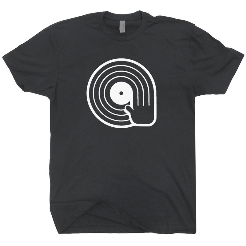 DJ T Shirt Dope DJ Spinning Vinyl Record Funny Retro Graphic Tee Cool Vintage Technics Design 80s Headphones Turntable For Men Women Teens - 2.jpg