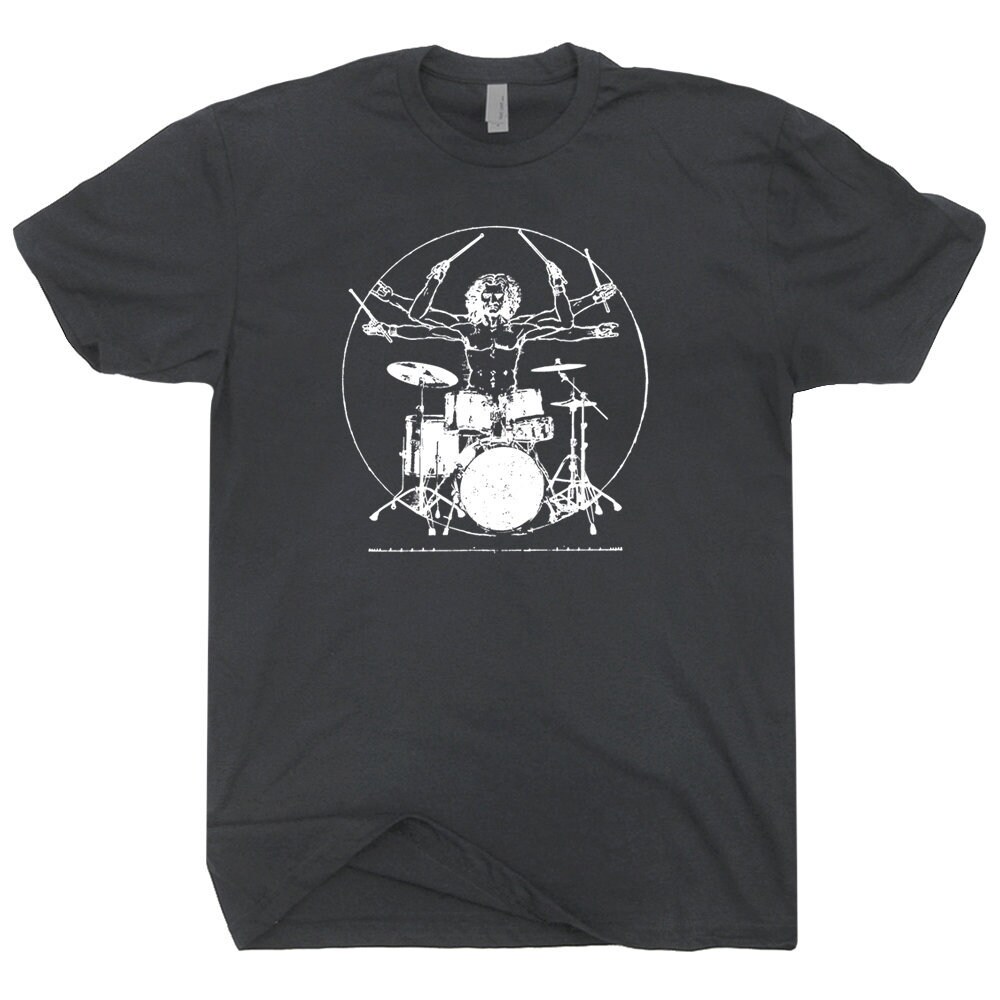 Drums T Shirt Drums Shirt Saying Vintage Drums T Shirts Cool Drums Shirt Funny Drum Set Tshirt Mens Womens Kids Da Vinci Drums Graphic Tee - 2.jpg