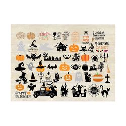 halloween mega bundle svg, instant download, halloween witch, halloween ghost, halloween vector, halloween clipart, happ