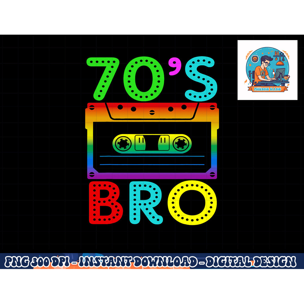 Retro Vintage 70 s Bro For Halloween Family Matching Costume png, sublimation copy.jpg