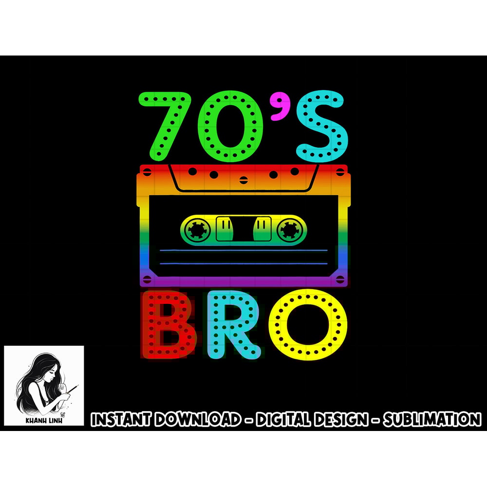 Retro Vintage 70 s Bro For Halloween Family Matching Costume png, sublimation copy.jpg