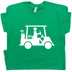 funny golf t shirt golfer drinking beer shirt cool golfing shirts golf cart shirt golf graphic gift for husband boyfrien