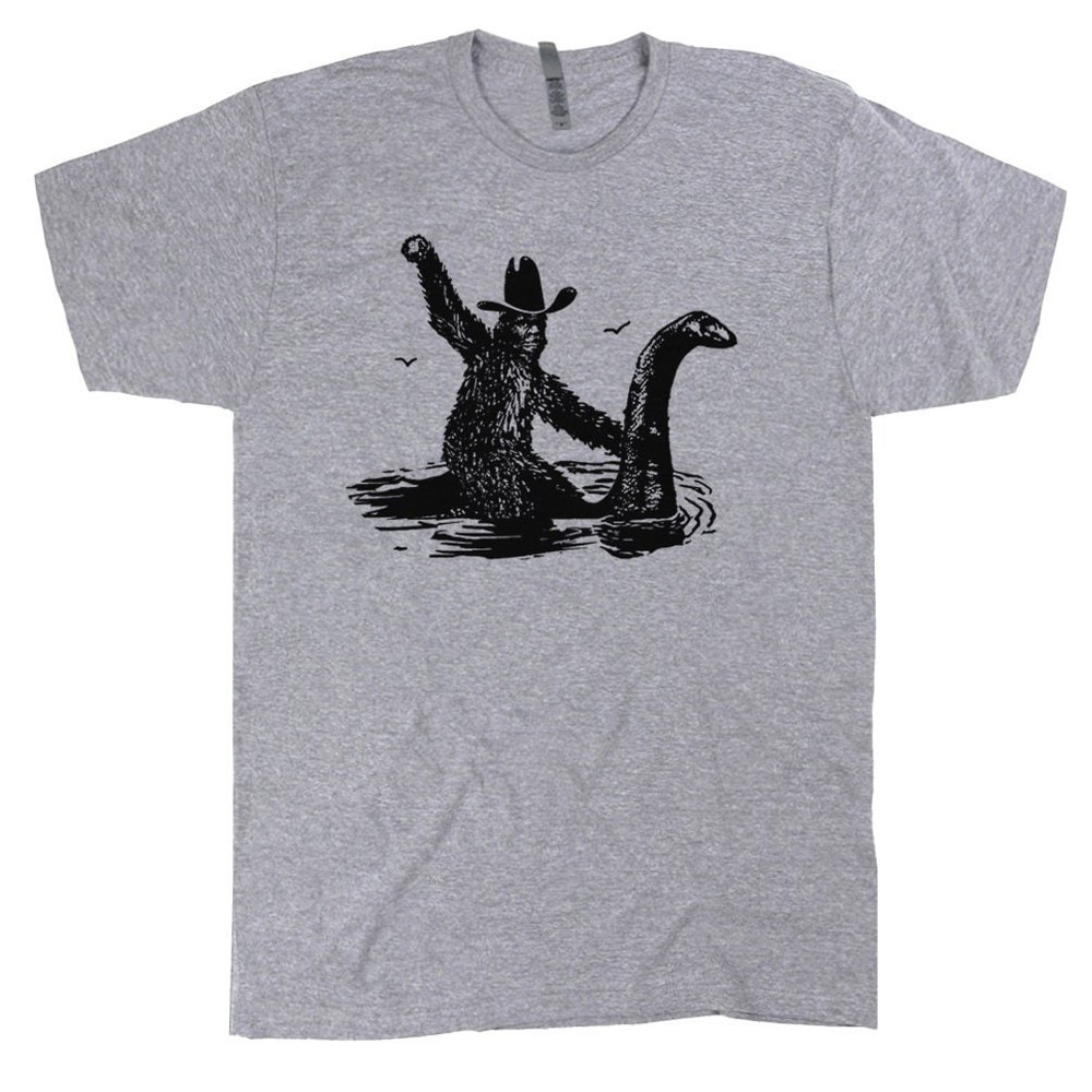 Funny T Shirts Cool T Shirt Bigfoot Shirts Hilarious Loch Ness Monster Really Vintage Graphic Retro Novelty Humorous Tee For Men Women - 2.jpg
