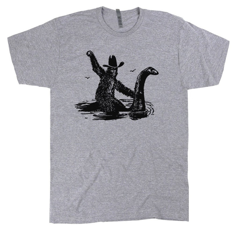 Funny T Shirts Cool T Shirt Bigfoot Shirts Hilarious Loch Ness Monster Really Vintage Graphic Retro Novelty Humorous Tee For Men Women - 2.jpg