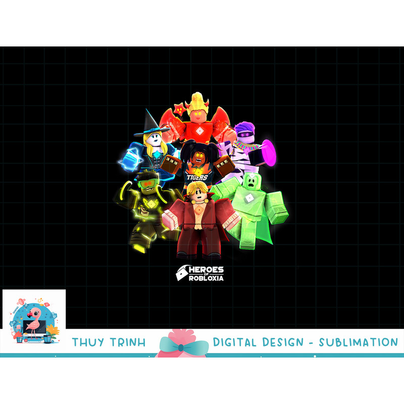 Roblox Halloween Heroes Black png, sublimation - Classic Fit, Crew Neck, Short Sleeve, Casual copy.jpg