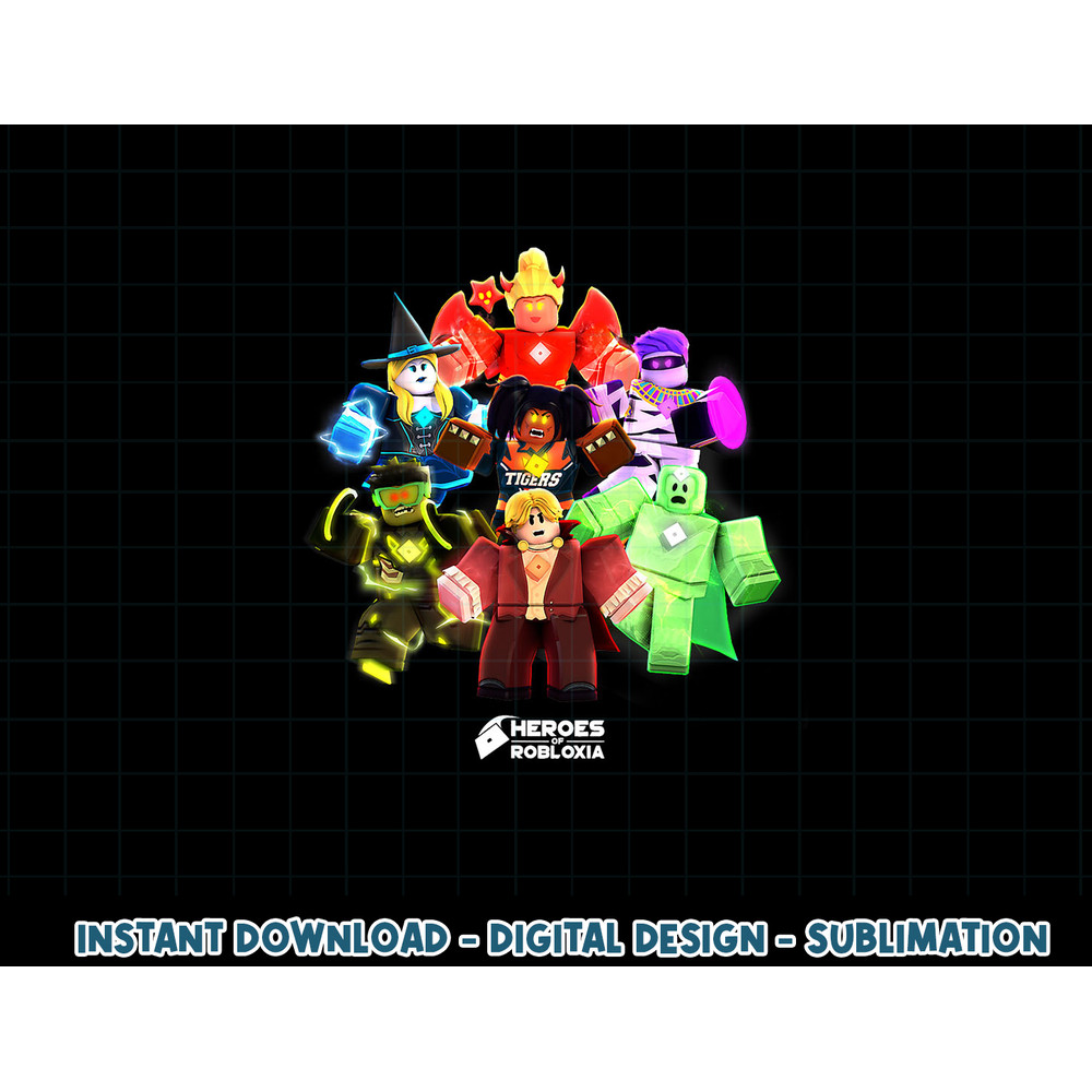 Roblox Halloween Heroes Black png, sublimation - Classic Fit, Crew Neck, Short Sleeve, Casual copy.jpg