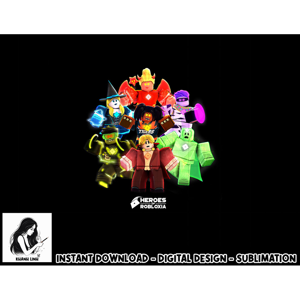 Roblox Halloween Heroes Black png, sublimation - Classic Fit, Crew Neck, Short Sleeve, Casual copy.jpg