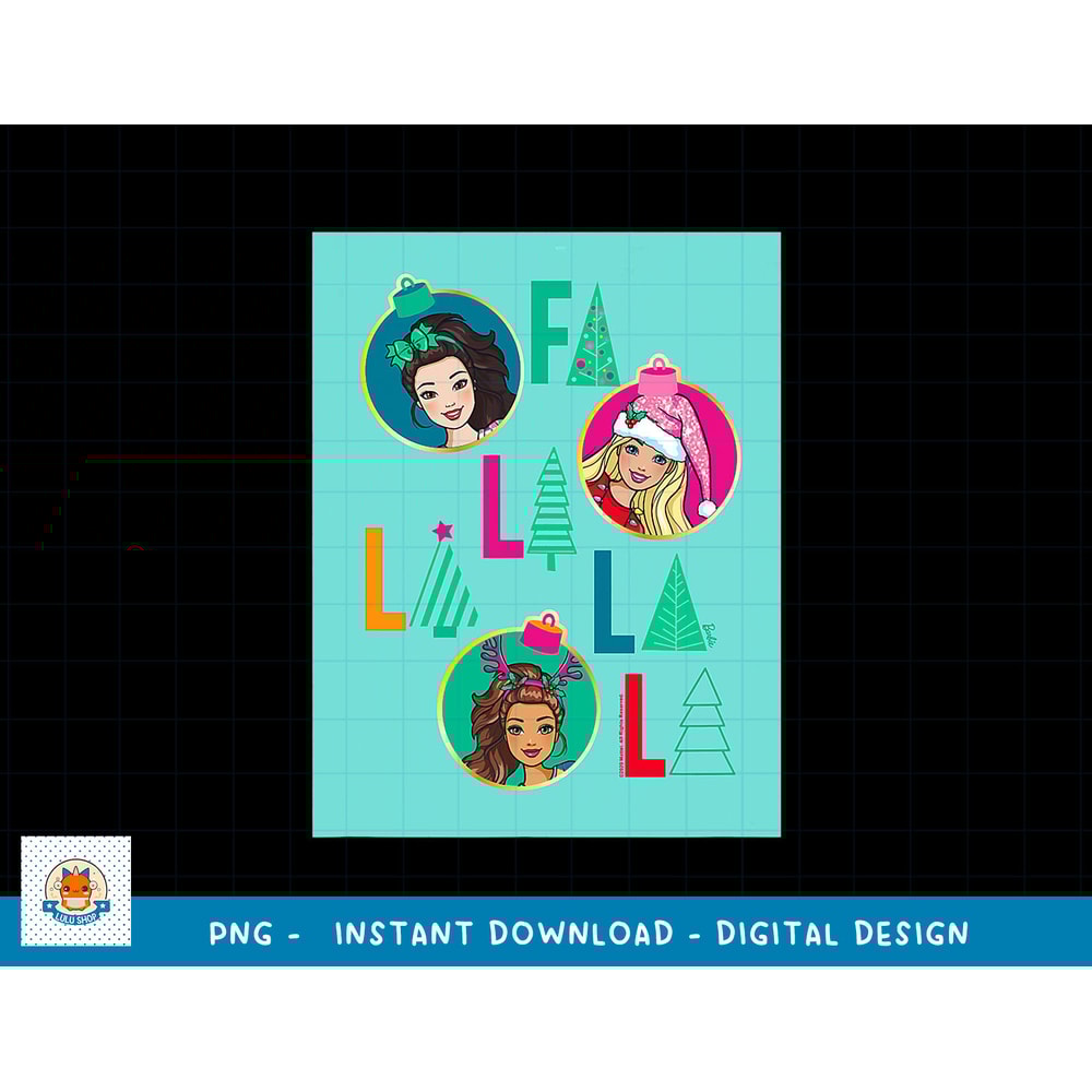 Barbie Holiday Fa La La png, sublimation copy.jpg