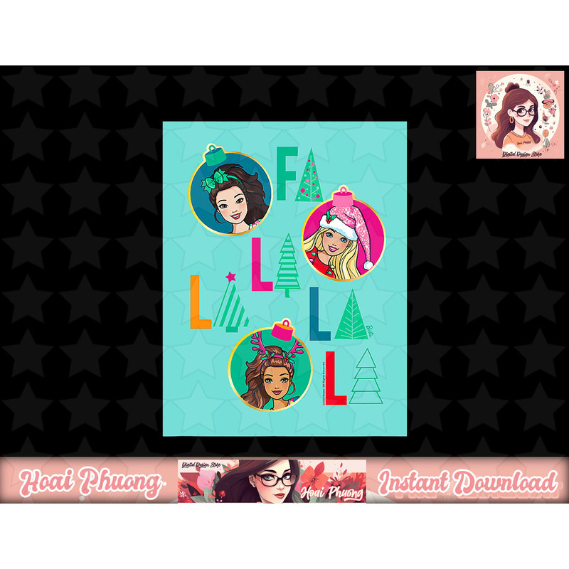 Barbie Holiday Fa La La png, sublimation copy.jpg