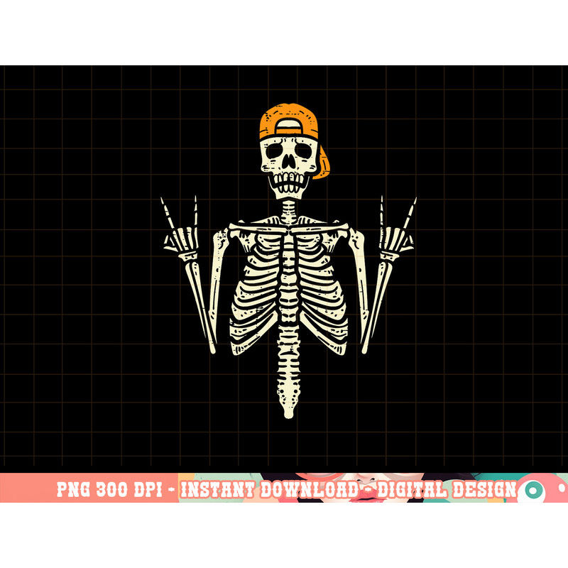 Rocker Skater Skeleton Cap Cool Halloween Punk Men Boys png, sublimation copy.jpg
