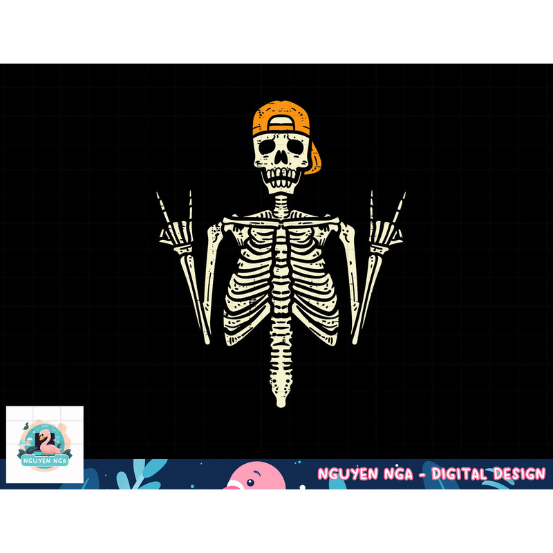 Rocker Skater Skeleton Cap Cool Halloween Punk Men Boys png, sublimation copy.jpg