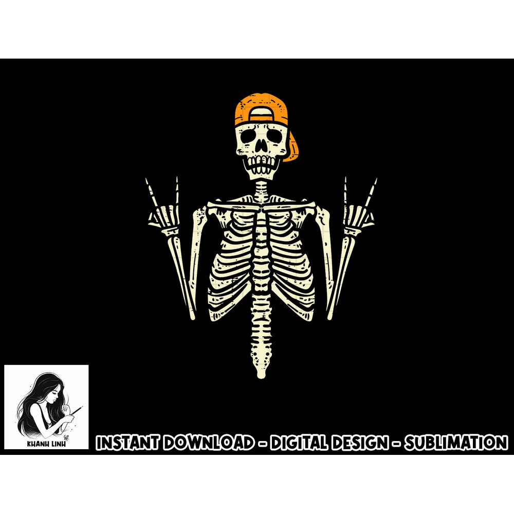 Rocker Skater Skeleton Cap Cool Halloween Punk Men Boys png, sublimation copy.jpg