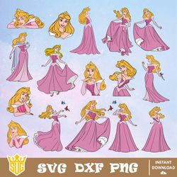 Aurora Princess Svg, Disney Svg, Cut Files, Cricut, Clipart, Silhouette, Printable, Vector Graphics, Digital Download