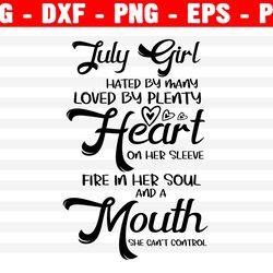 july girl svg, this girl has fought a thousand battles this girl was born in december svg, cricut file silhouette