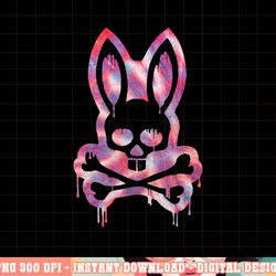 scary skull and crossbones bad rabbit horror bunny halloween png, sublimation copy