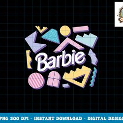 Barbie Logo Pastel 80 s Shapes png, sublimation copy