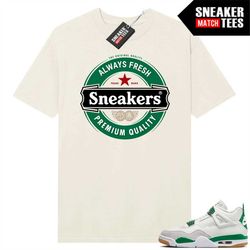 pine green 4s to match sneaker match tees sail 'sneakers'