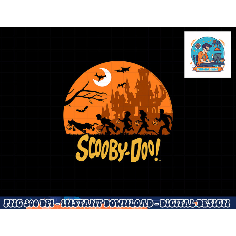 Scooby-Doo The Gang Halloween Silhouette Logo png, sublimation copy.jpg