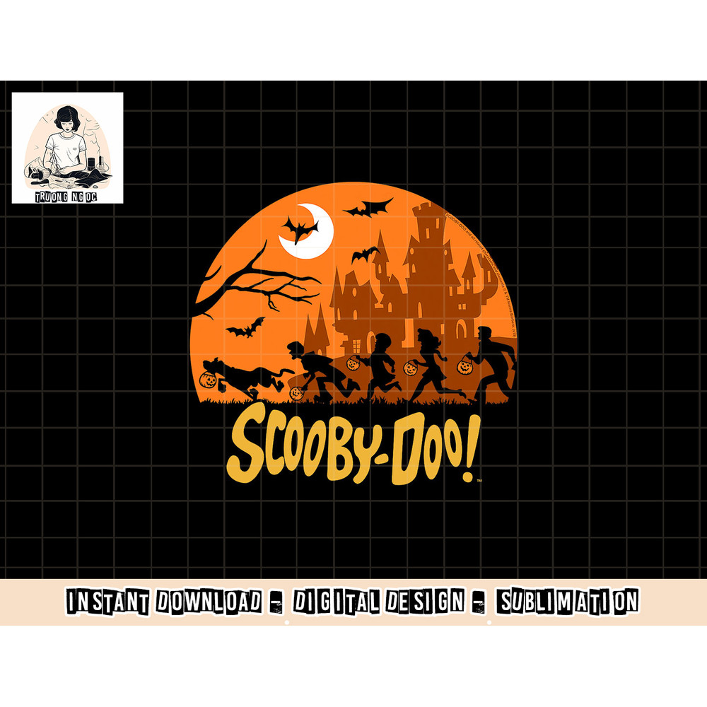 Scooby-Doo The Gang Halloween Silhouette Logo png, sublimation copy.jpg