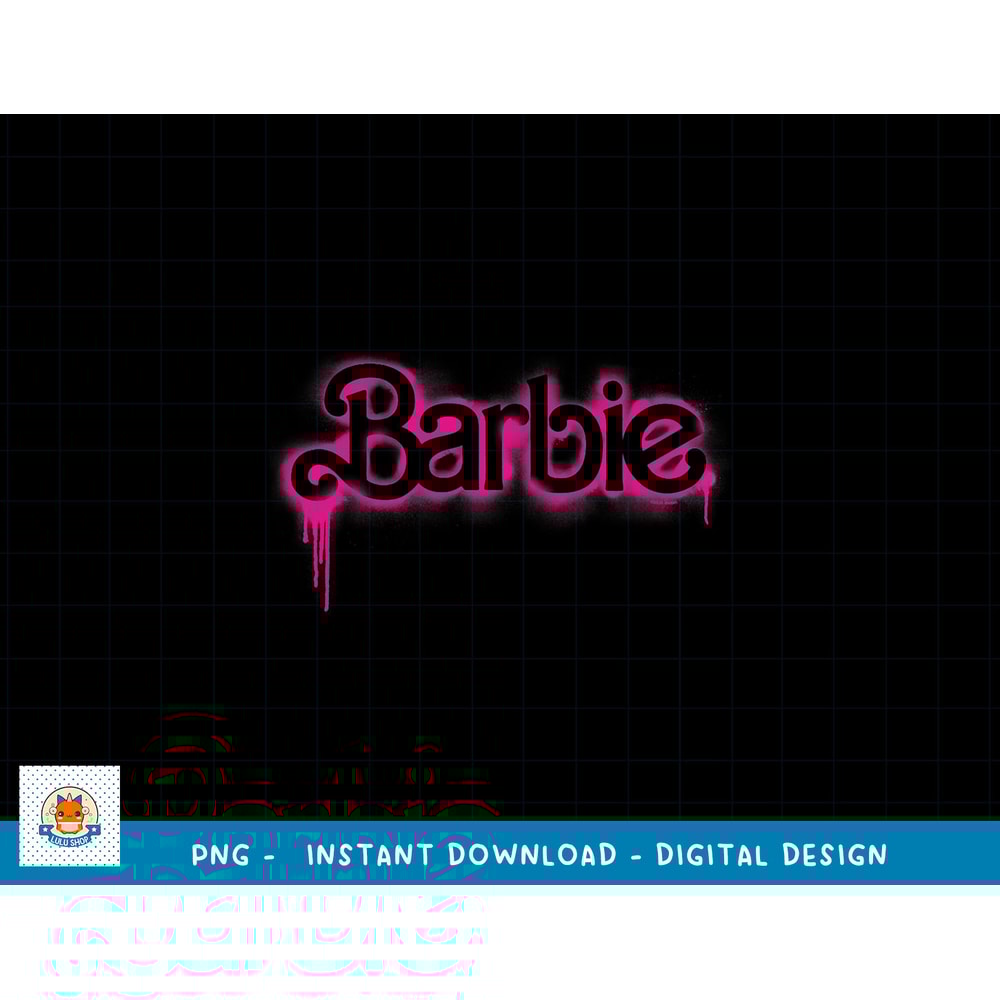 Barbie Logo Spray paint png, sublimation copy.jpg