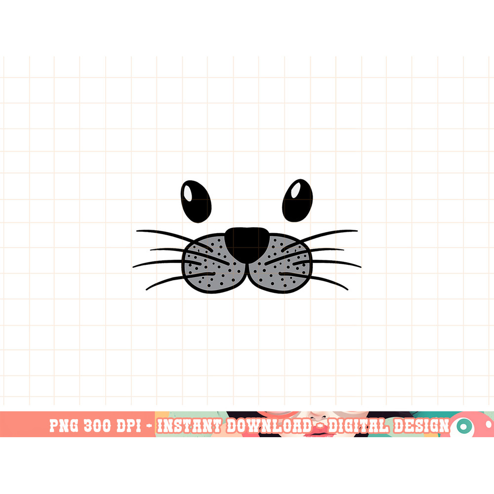 Seal Animal Face Cute Lazy Easy DIY Halloween Costume png, sublimation copy.jpg