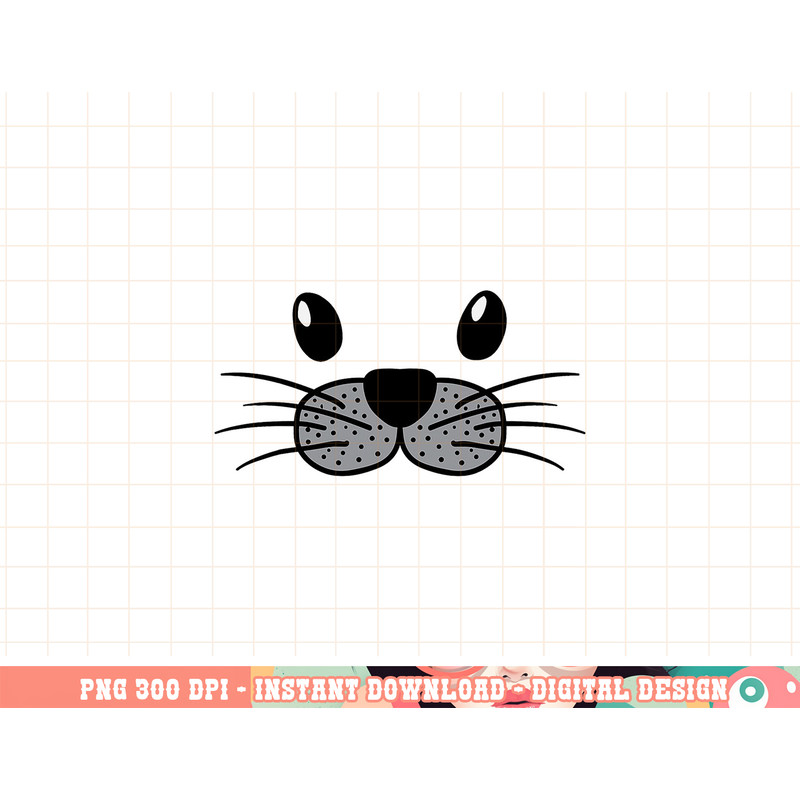Seal Animal Face Cute Lazy Easy DIY Halloween Costume png, sublimation copy.jpg