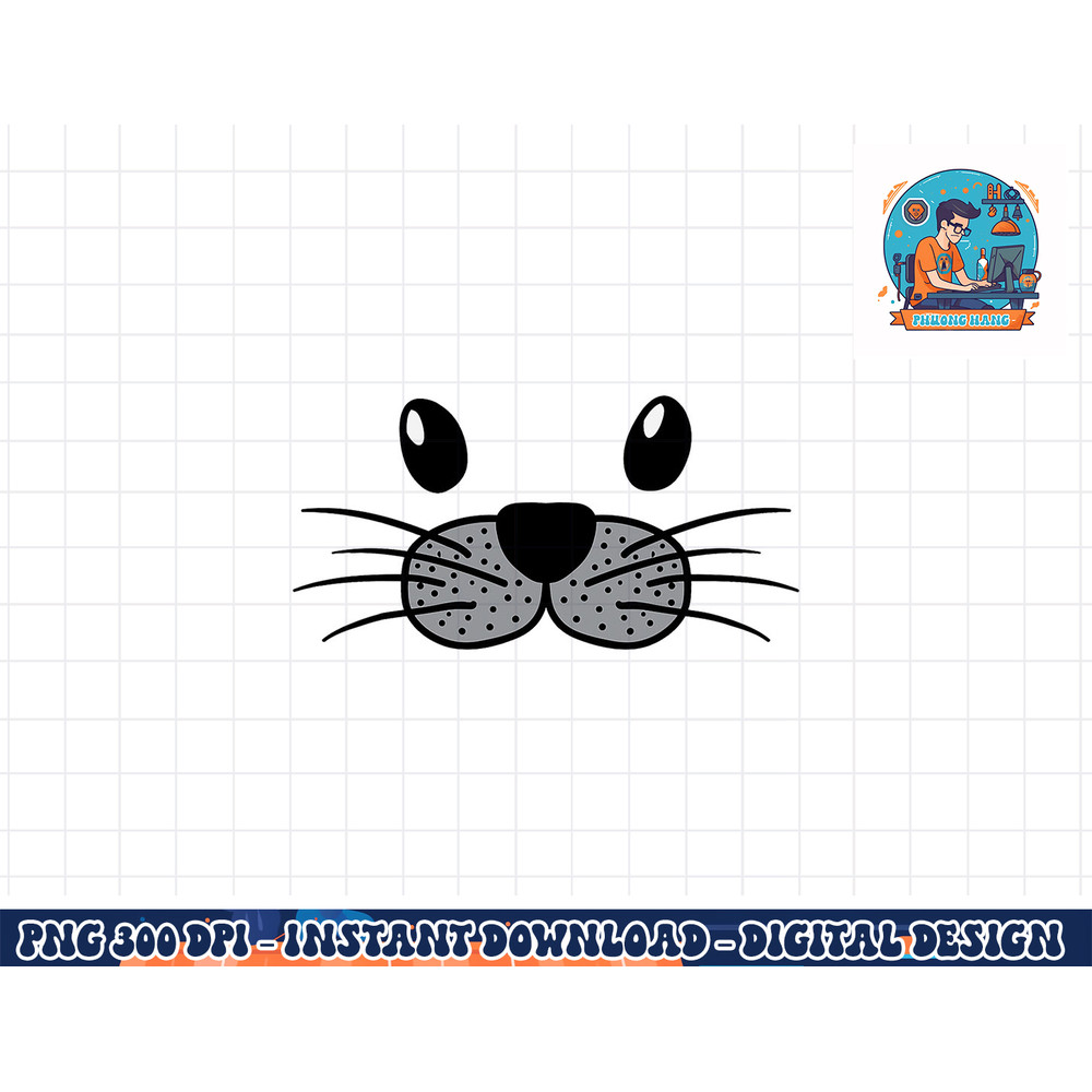 Seal Animal Face Cute Lazy Easy DIY Halloween Costume png, sublimation copy.jpg