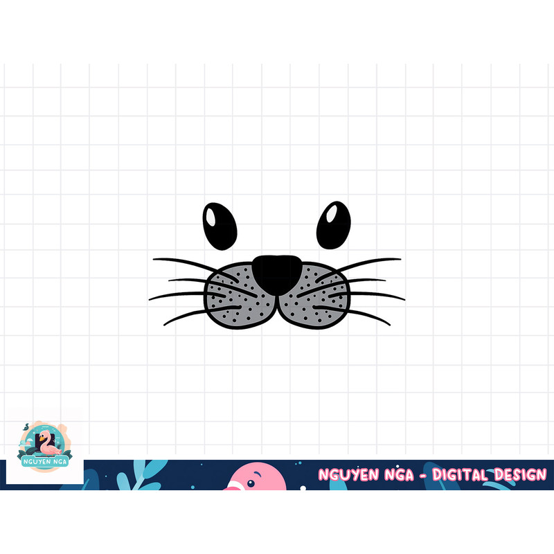 Seal Animal Face Cute Lazy Easy DIY Halloween Costume png, sublimation copy.jpg