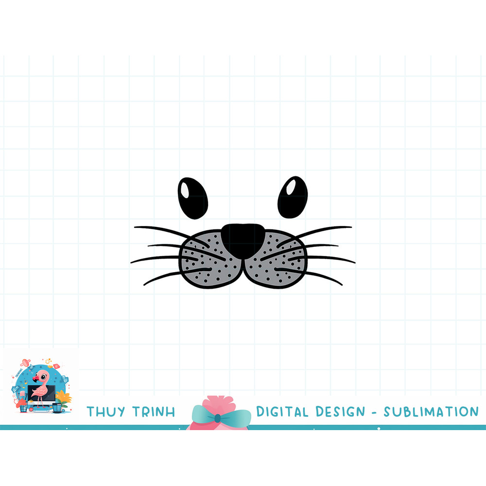 Seal Animal Face Cute Lazy Easy DIY Halloween Costume png, sublimation copy.jpg