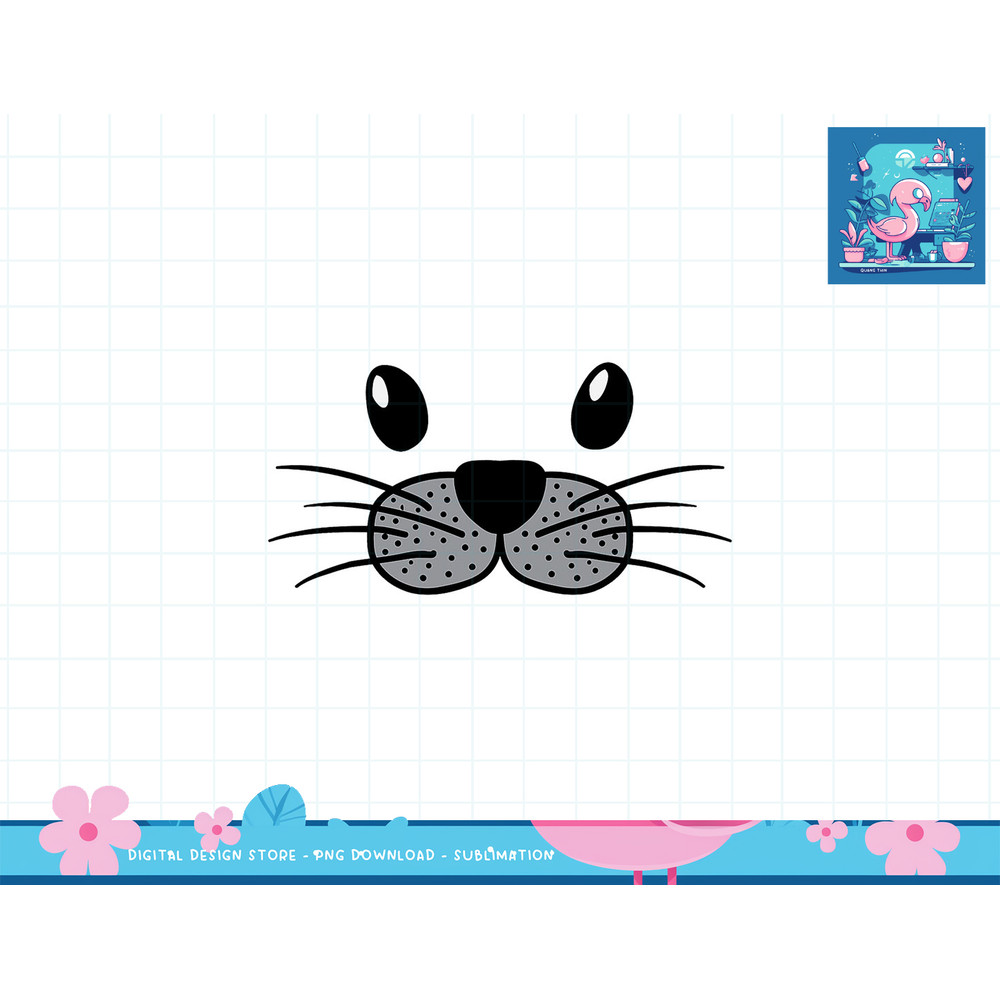 Seal Animal Face Cute Lazy Easy DIY Halloween Costume png, sublimation copy.jpg
