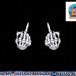 skeleton hand halloween bones middle finger skull men women png, sublimation copy
