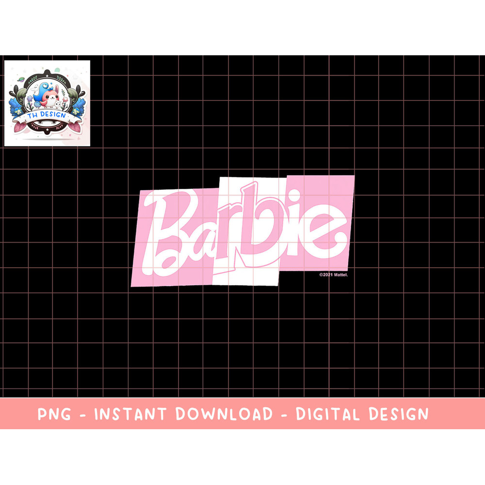 Barbie Mixed Font Pink and White Logo png, sublimation copy.jpg