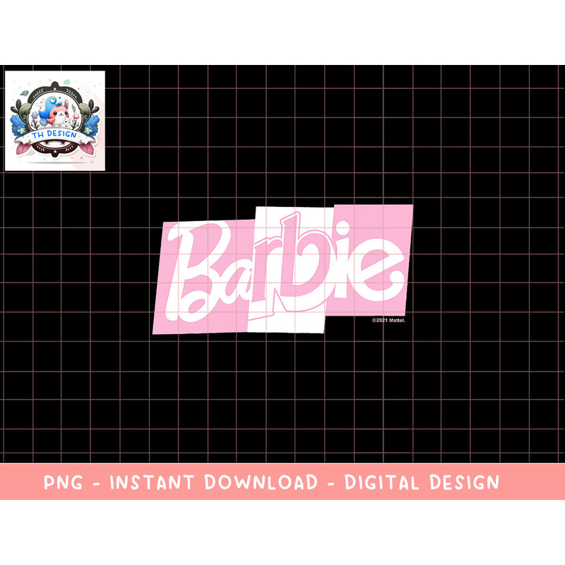Barbie Mixed Font Pink and White Logo png, sublimation copy.jpg