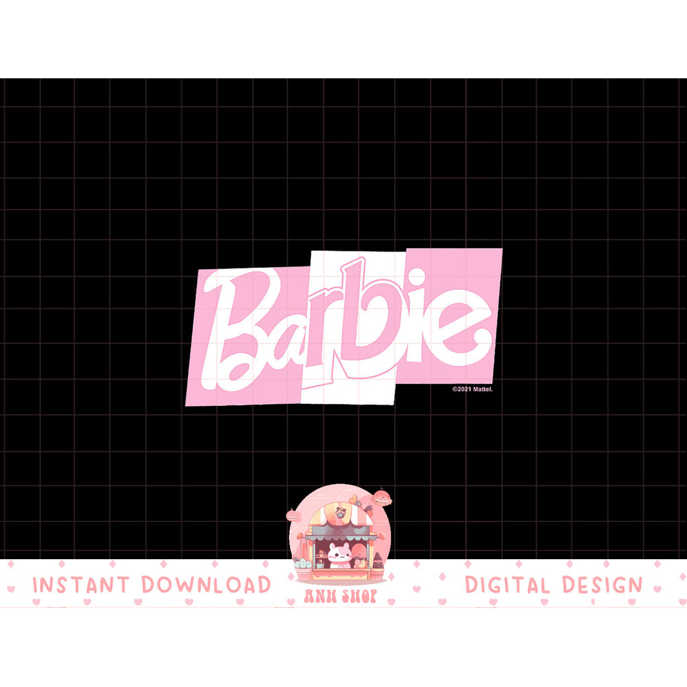 Barbie Mixed Font Pink and White Logo png, sublimation copy.jpg