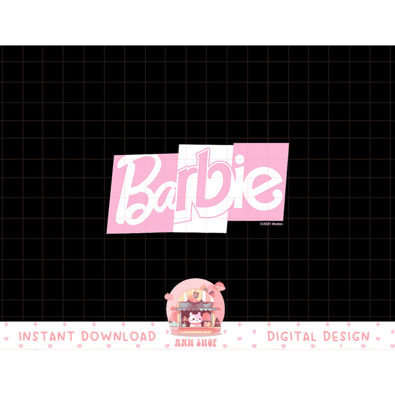 Barbie Mixed Font Pink and White Logo png, sublimation copy.jpg