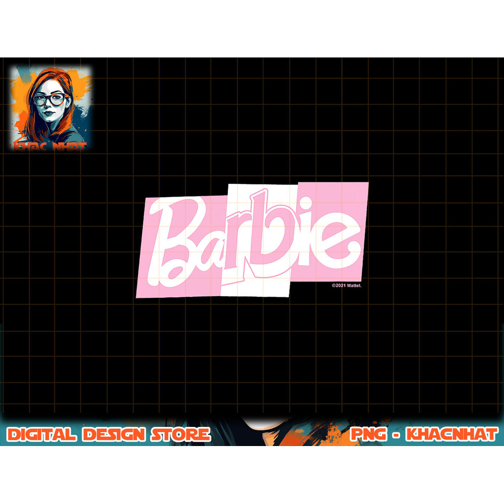 Barbie Mixed Font Pink and White Logo png, sublimation copy.jpg